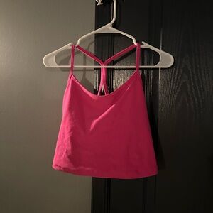 Beyond Yoga Pink Strappy Crop Top and matching leggings